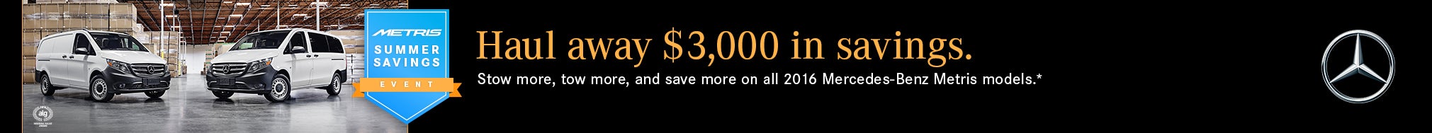 Metris Summer Savings Event